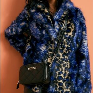 Guess animal kingdom fur coat